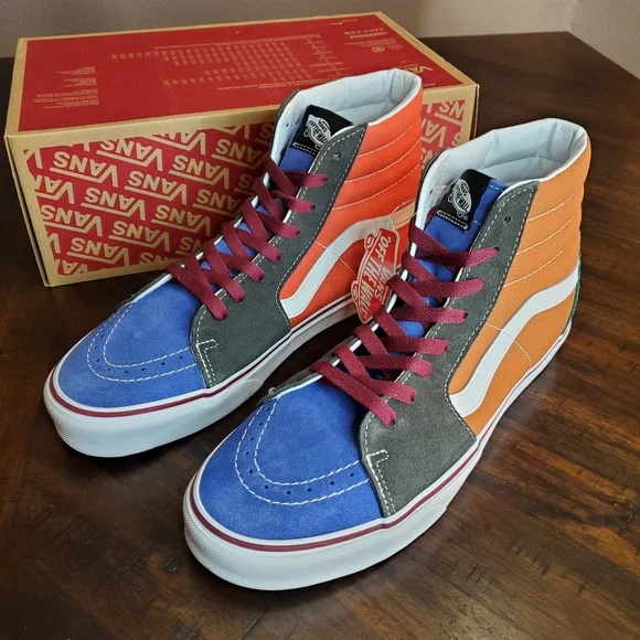 Vans Sk8-Hi Color Mix Multi Men Size 11.5, Women Size 13